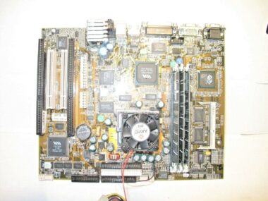 COMPAQ 320446-01 MOTHERBOARD + AMD K6-2 CPU + 320MB RAM + FAN H/S
