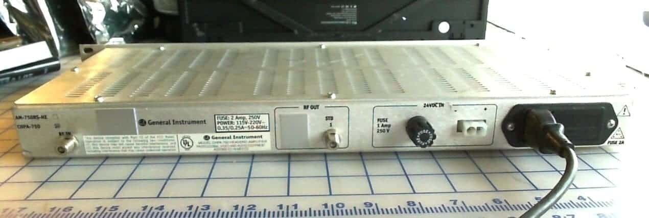 Jerrold General Instrument AM-750RS-HE 750MHZ HEADEND POST AMPLIFIER