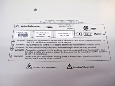 Agilent N2X 2 SLOT CHASSIS E7912
