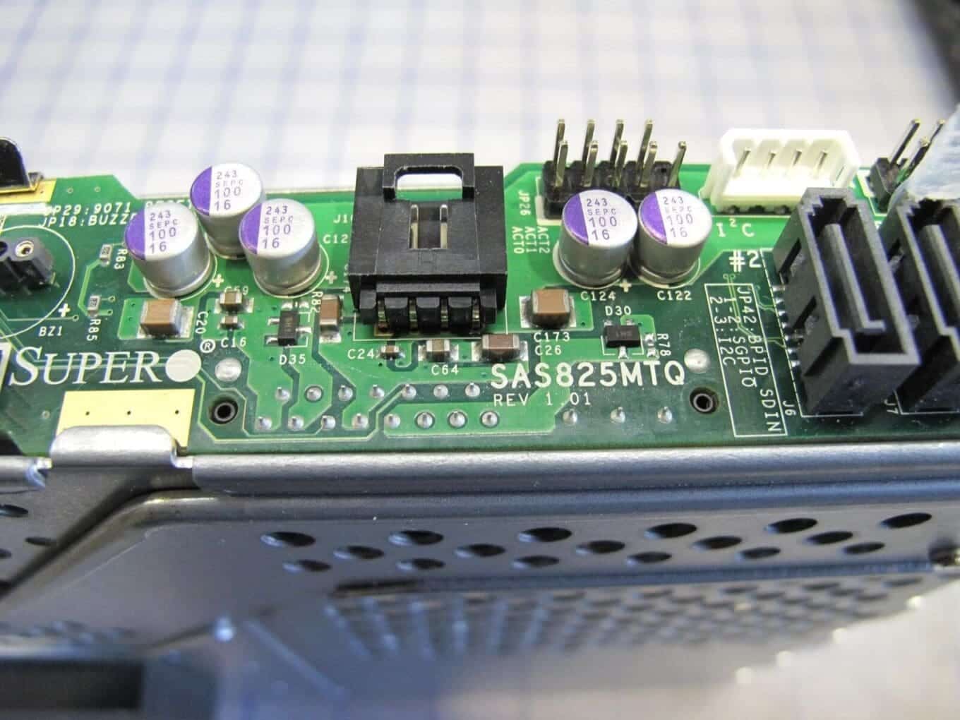 SuperMicro SAS825MTQ Rev 1.01 3-Port SAS/SATA Backplane for SC825M Chassis