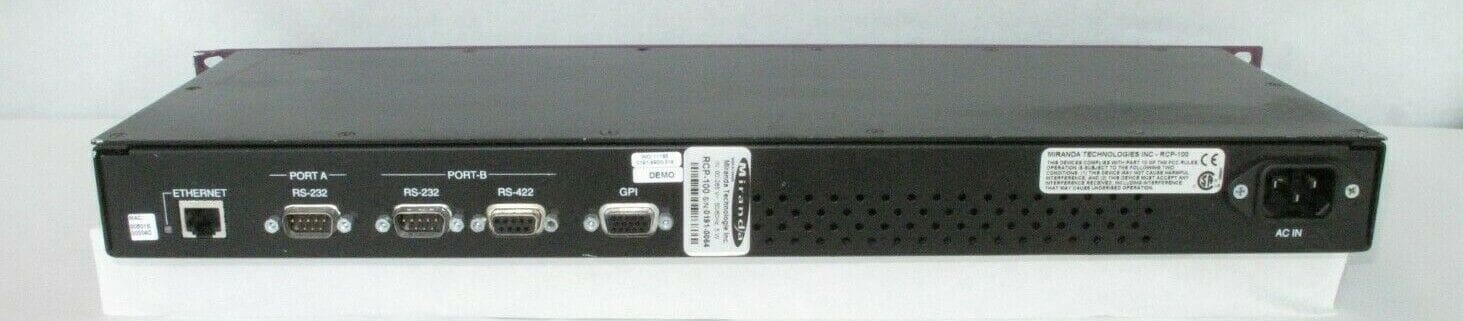 Miranda RCP-100 Remote Control Panel