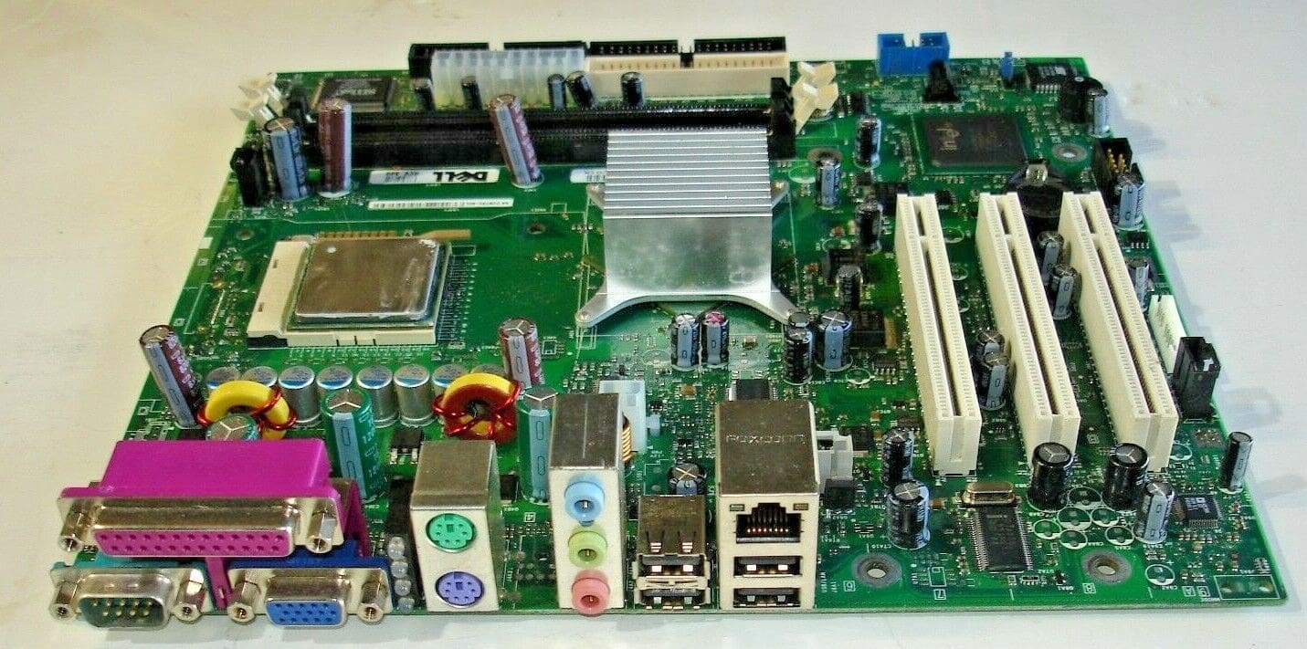 DELL CN-0WL887 MOTHERBOARD W/ INTEL PENTIUM 4 SL7PK CPU