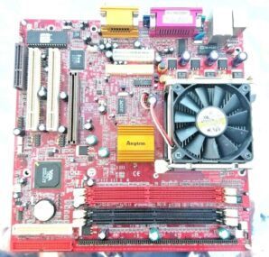 PS2-KBMS1 V3.1 MOTHERBOARD + 2.8GHz INTEL PENTIUM 4 SL6PF CPU + H/S & FAN