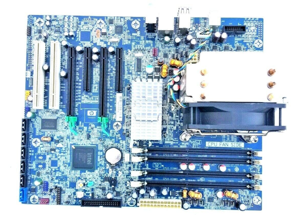 HP 460839-002 MOTHERBOARD + 2.93GHz INTEL XEON SLBEX CPU + H/S & FAN