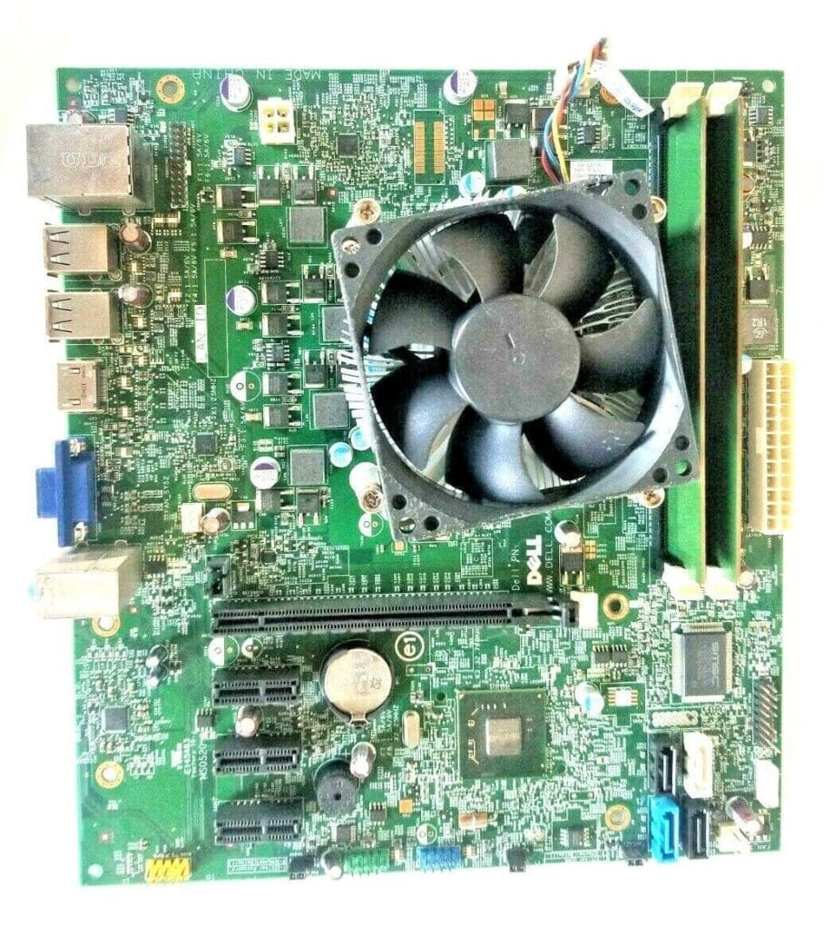 Dell 0M5DCD MOTHERBOARD + 3.3GHz INTEL i3-2120 SR05Y CPU + 4GB RAM + H/S & FAN