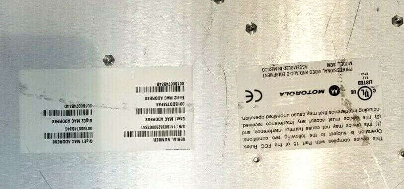 MOTOROLA SEM v12 SEMV12 AC ACP CONTROL PROCESSOR SMARTSTREAM ENCRYPTOR MODULATOR