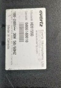 EVERTZ HD9155Q HD PRODUCTION AFTERBURNER
