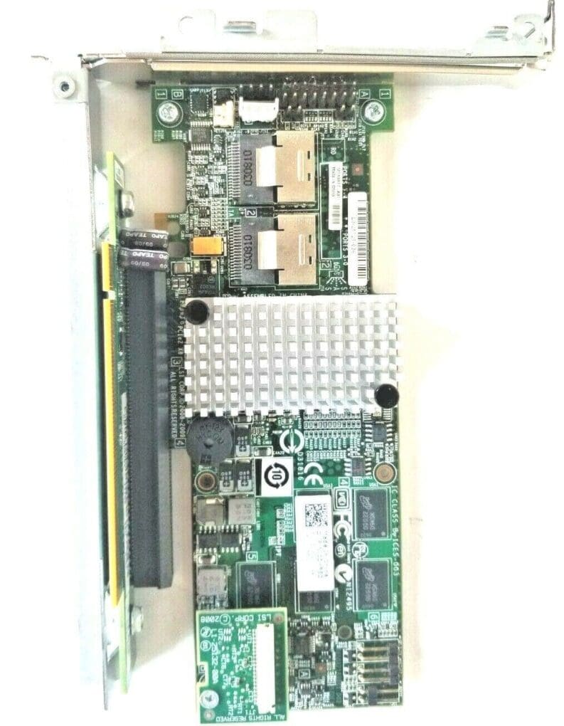 DELL 0DX19J Expansion-Card Riser w/Bracket + DELL 0DYF52 PCIe-X8 RAID Controller