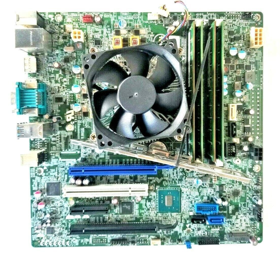 DELL 09WH54 MOTHERBOARD + 3.0GHz INTEL XEON SR2CQ CPU + 16GB RAM + H/S&FAN + I/O