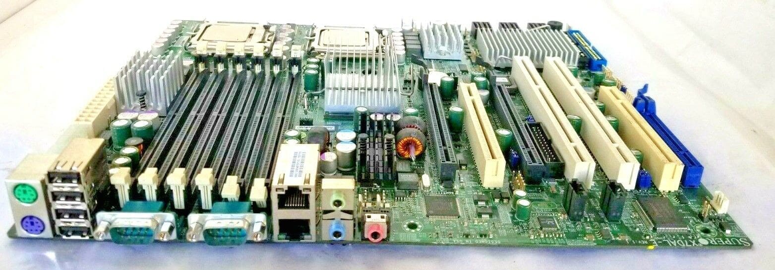 SUPER X7DAL-E REV 1.1 MOTHERBOARD + DUAL 2.5GHz INTEL XEON SLANV CPU's