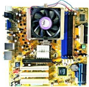 HP 5188-4327 MOTHERBOARD + 2.4GHz AMD ATHLON ADA3800DAA4BW CPU + H/S & FAN