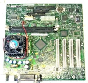 DELL AA A53824-302 MOTHERBOARD + INTEL CELERON 800MHz SL4TF CPU + H/S & FAN
