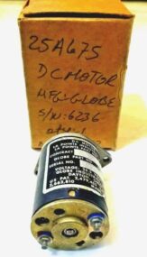 GLOBE INDUSTRIES INC. PART 25A675 AEROSPACE AVIATION CONTROL DC MOTOR 26.5V C152