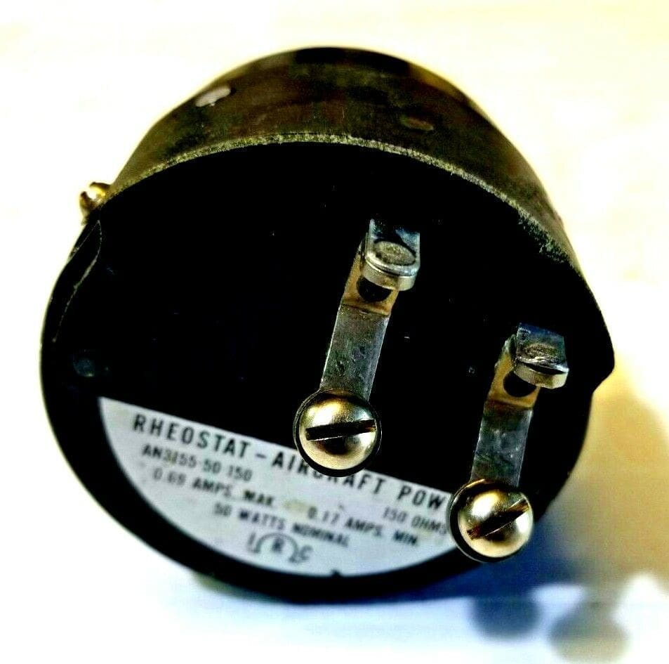 IRC RHEOSTAT 150 OHM 50 WATTS AIRCRAFT POWER AN3155-50-150