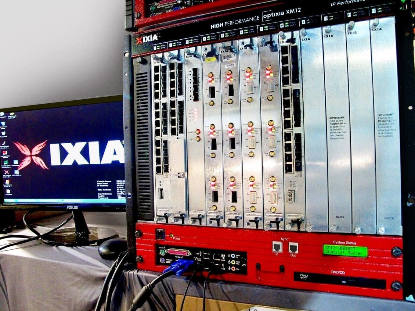 Ixia Optixia XM-12 WINDOWS XP WITH IxOS 8.50.1700.5 EA + 14 Licensed Features