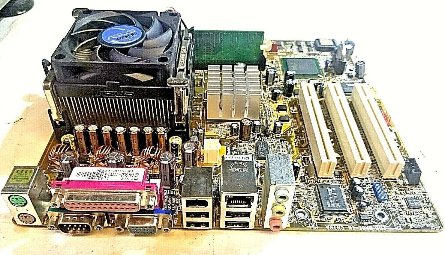 ASUS P4GV-LA MOTHERBOARD + 2.8GHz INTEL CELERON D SL7NW CPU+256MB RAM +H/S & FAN