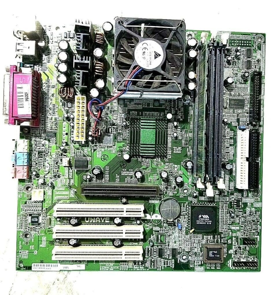 COMPAQ UWAVE MOTHERBOARD + 700MHz AMD DURON D700AUT1B CPU + 256MB RAM +H/S & FAN
