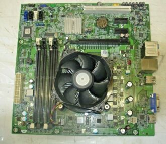 DELL 0C2KJT MOTHERBOARD + INTEL PENTIUM SLBMS CPU + H/S & FAN