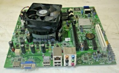 DELL 0C2KJT MOTHERBOARD + INTEL PENTIUM SLBMS CPU + H/S & FAN