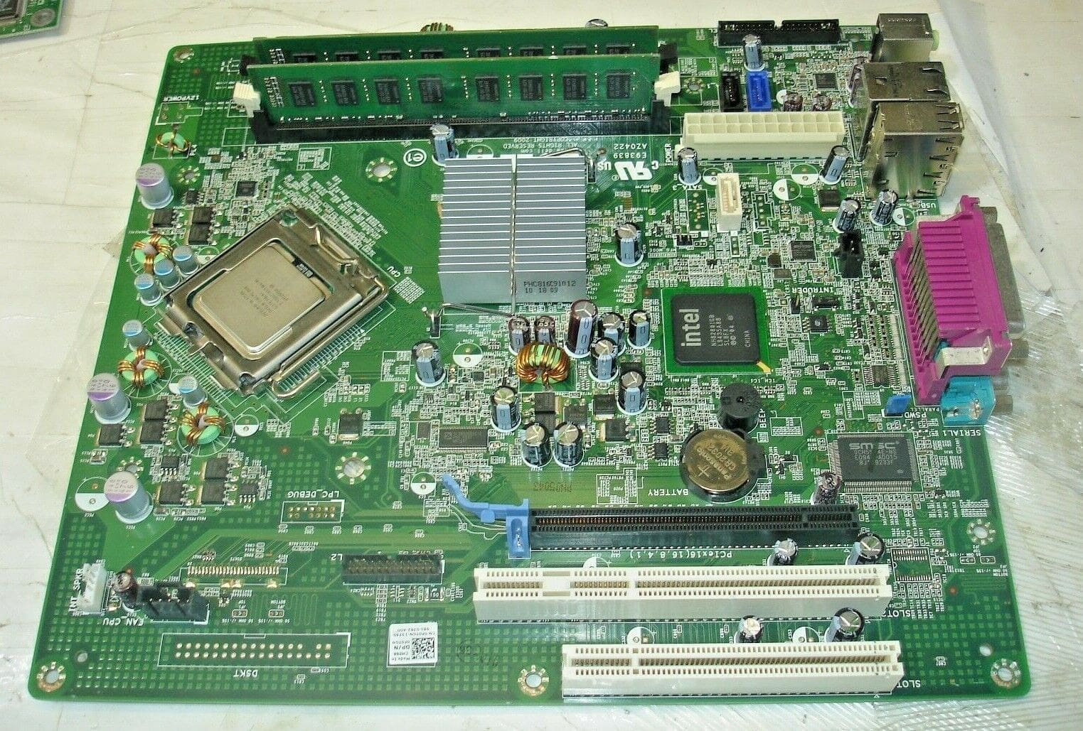 DELL 0F0TGN MOTHERBOARD+INTEL CORE 2 DUO SLGTE CPU +4GB RAM