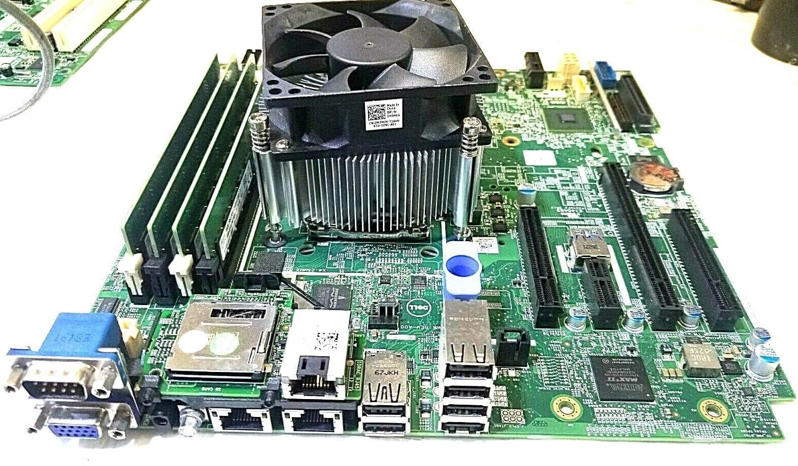 DELL 0FGCC7 MOTHERBOARD + 3.0GHz INTEL XEON E3 SR2LG CPU + 64GB RAM + H/S & FAN