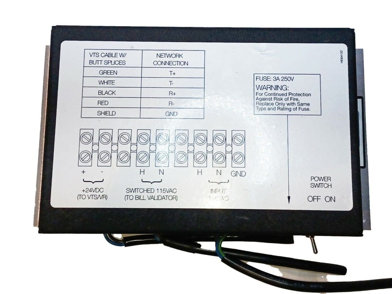 BB Blackboard UTS Automated Fee Machine Power Supply 111588S