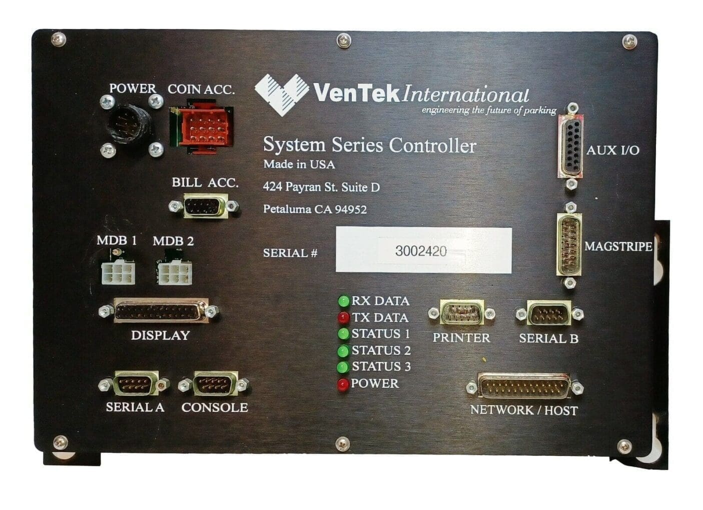 Ventek International Model 600 Automated Fee Machine Controller 02-272