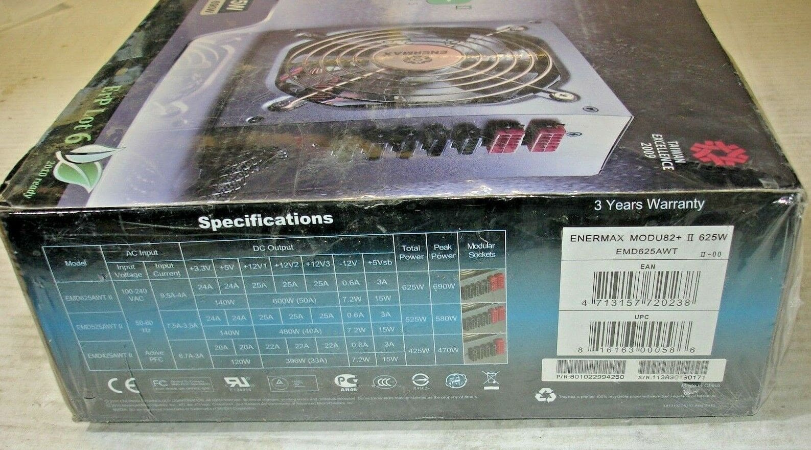 Enermax MODU82+ emd625awt 625W Power Supply – ZOMBIE COMPONENTS