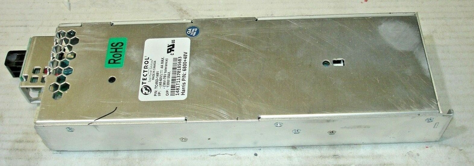 TECTROL TC45D-1481, 6800+ 48V POWER SUPPLY
