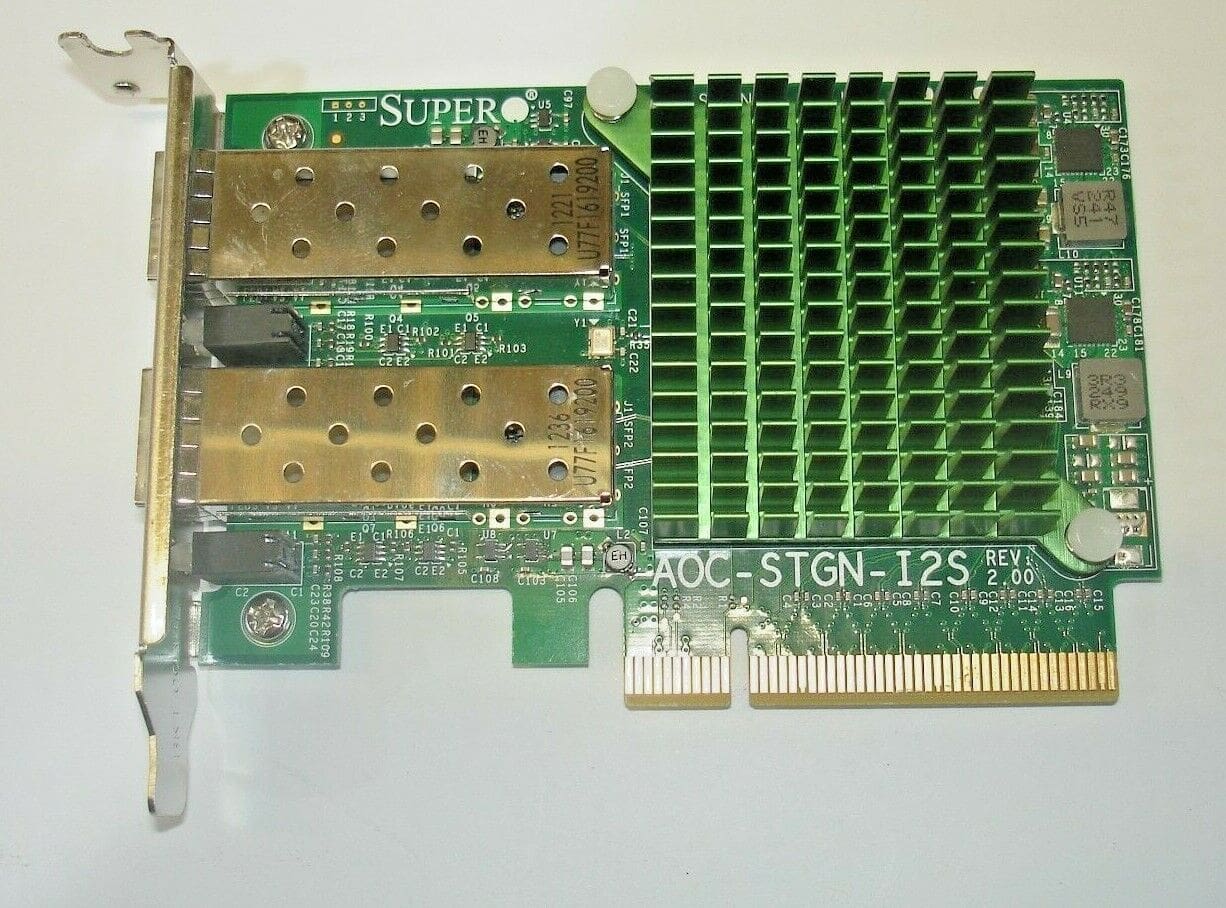 AOC-STGN-I2S SUPERMICRO REV 2.11 DUAL PORT 10 GIGABIT ETHERNET CAR