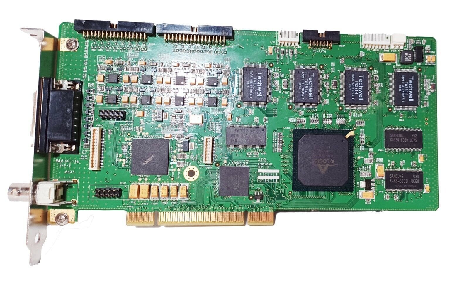 Pelco Techwell AD2 PCI Card 2006.09.07 Rev. B