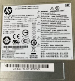 LOT OF 4 HP 613762-001 611481-001 CFH0240EWWB Power Supply 240W