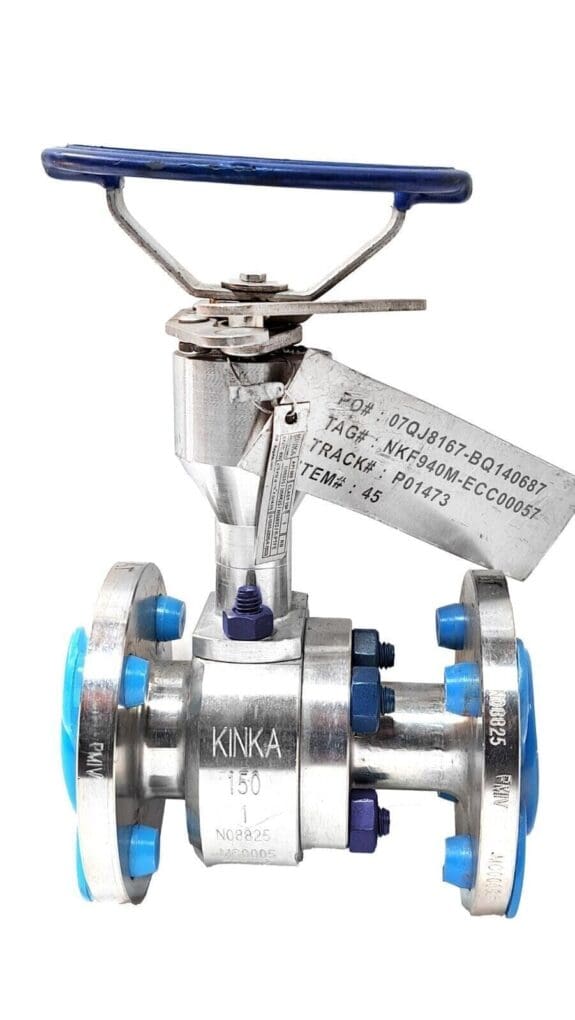 Kinka K41150 1" Inconel 825 Ball Valve API 608 Class 150, 290 PSI at 100°F