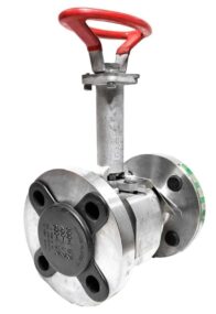 Ladish 1.5" Zirconium Ball Valve P135-V630-DP24-E15N API 607 Class 300 Fire Safe