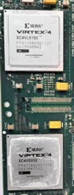 LOT OF 45 XILINX VIRTEX 4 XC4VLX160-FFG1148 CHIPS FOR SALVAGE ON 24 BOARDS