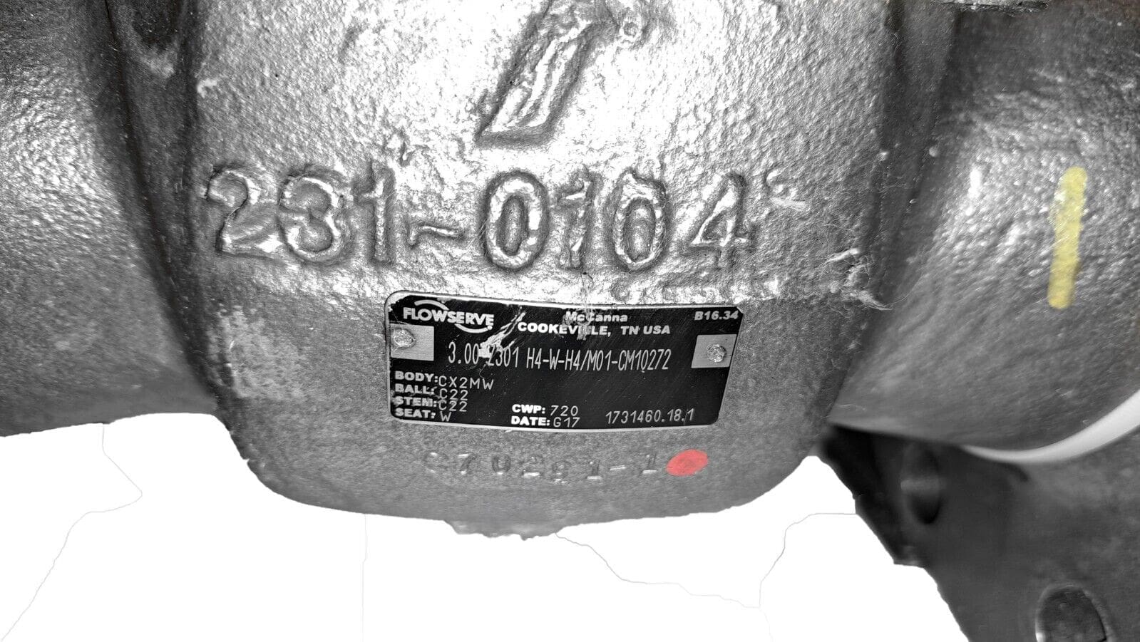 Flowserve 3" Hastelloy Ball Valve, 3.0 Z301 H4-W-H4/M01-CM10272 +Kinetrol Act