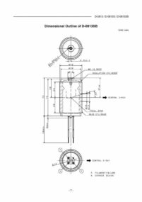 Toshiba 80 kV X-Ray tube designed for portable x-ray machines D-0813SB