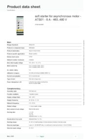 SCHNEIDER ELECTRIC ATS01N206RT soft starter for asynchronous motor