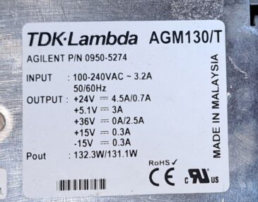 Agilent 0950-5274, TDK-Lambda AGM130/T PSU Power Supply