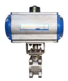 AIR-CON C-SR63 PNEUMATIC ACTUATOR WITH FLO-TITE 1-1/4 STAINLESS BALL VALVE