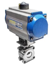 AIR-CON C-SR63 PNEUMATIC ACTUATOR WITH FLO-TITE 1-1/4 STAINLESS BALL VALVE