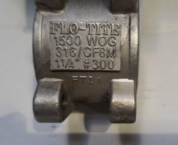 AIR-CON C-SR63 PNEUMATIC ACTUATOR WITH FLO-TITE 1-1/4 STAINLESS BALL VALVE
