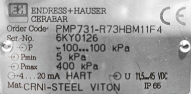 Endress+Hauser Cerabar PMP731-R73HBM11F4 Pressure Transmitter