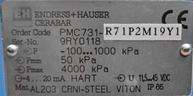 Endress+Hauser Cerabar PMC731-R71P2M19Y1 Pressure Transmitter
