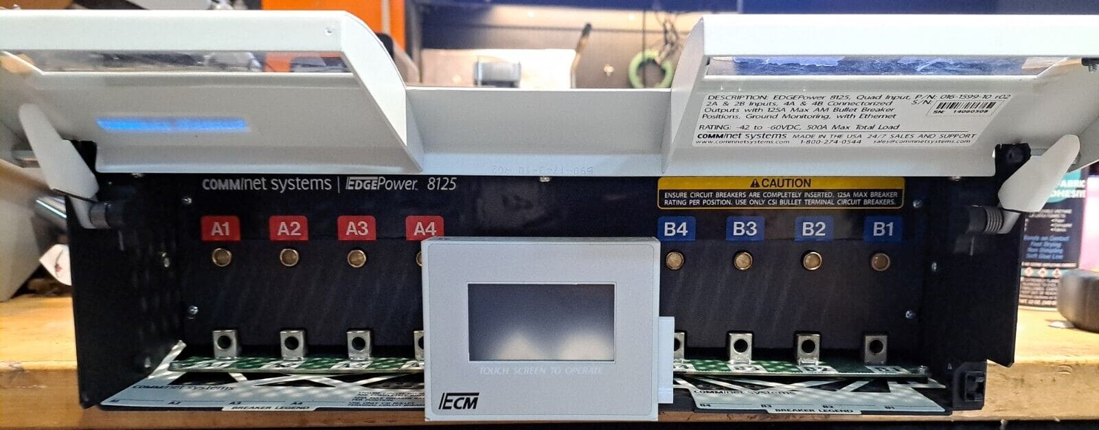 COMM/NET SYSTEMS EDGEPower 8125 Rackmount DC Power Distribution 016-1599-10
