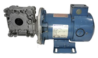 Emerson G636 Direct Current Permanent DC Motor WC0252 +right angle gear reducer