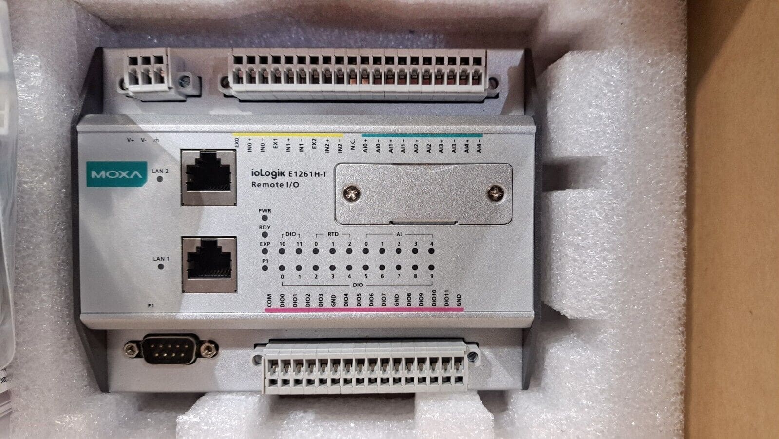 MOXA ioLogik E1261H-T REV: 1.1.0 ETHERNET REMOTE I/O