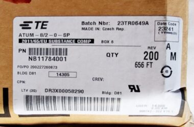 TE Connectivity NB11784001 ATUM 8/2 Heat Shrink Tubing Roll, MFG 2023