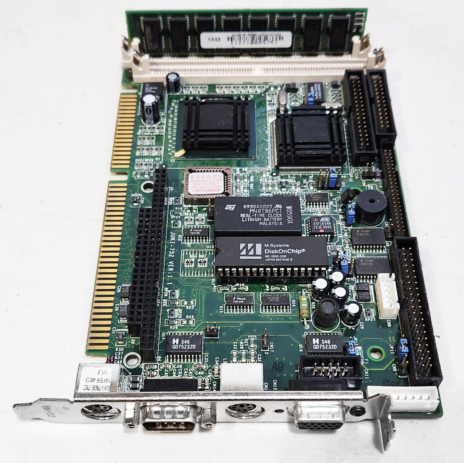 VECTRA JUKI-752 VER:1.1 w/ JUKI-750E/752 WAFER-4823 VER 1.3 & 4MB KINGSTON RAM