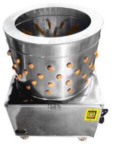 Industrial Poultry Chicken Plucker 1500W Pre-Assembled w/10 Spare Fingers